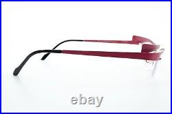 Eyedc Glasses Mod. V586 006 48-21 120 Red Flexi Metal Semi Rim Vintage France