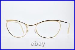 Eyewear NYLOR Double Gold Laminate Glasses Vintage Eyeglasses Retro Frame