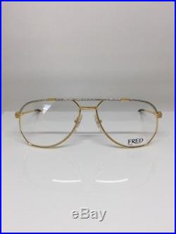 FRED America Cup Paris LUNETTES Eyeglasses Sunglasses Force 10 22kt Gold Plated
