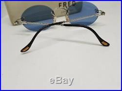 FRED CORVETTE Sunglasses Rimless Eyeglasses Brille Lunette Vintage Frame Glasses