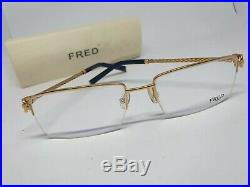 FRED FORCE 10 8417 Vintage Half Rimless Eyeglasses Frame NOS