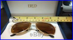 FRED Lunettes America Cup Paris Eyeglasses Sunglasses Gold Plated
