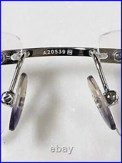 FRED of Paris Lunettes St. Vincent Eclat F2 Diamond? Platinum Rimless glasses