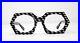 Fabulous vintage eyeglasses lunettes 1960 carved frame France