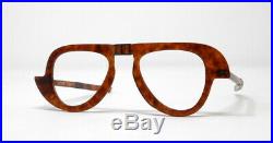 Fabulous vintage eyeglasses lunettes PIERRE CARDIN foldable carved frame France