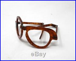 Fabulous vintage eyeglasses lunettes PIERRE CARDIN foldable carved frame France