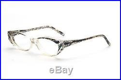 Flat cat eye ALAIN MIKLI eyeglasses in clear & black Mod. AM89 0139 N88