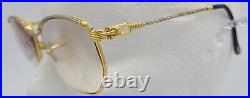 Fred Cythere Eyeglasses Cable VTG 57 16 135 France Nautical Gold FRAME ONLY