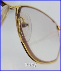 Fred Cythere Eyeglasses Cable VTG 57 16 135 France Nautical Gold FRAME ONLY