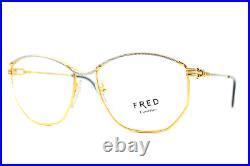 Fred Cythere Vintage Rare Gold 22-kt Eyewear 55-16