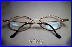 Fred eyeglasses, hexagonal, square, Gold Platinum filled, frames, men's, women's