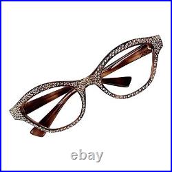 French Vintage Cat Eye Crystal Glasses Frames Super Chic