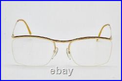 French hipsters 70's man vintage eyewear NYLOR 52-19-140 Double Gold Laminate