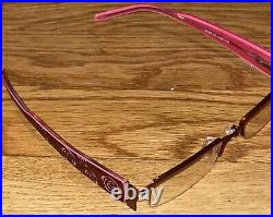 GIORGIO CAVALLI Eyeglasses Women's Pink Roses Glasses 49-17-140 Made in France