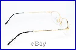 GIVENCHY 1034 Original Vintage Eyeglasses Frame Lunettes Brille Half-Rim Gold