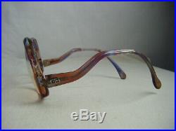 GIVENCHY X Vtg 70s Rainbow Clear France Made Women Wide Eyeglasses sz M