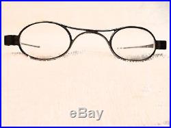 Genuine 1838 Scarce Hallmarked French Silver Eyeglasses With K Bridge