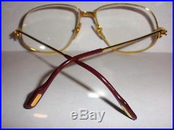 Genuine Nice Vintage Cartier eyeglasses 1988 Paris Made in France 59 16 140