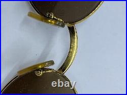 Genuine Vintage Cartier Oval Sunglasses Plaquet Or, Read Please