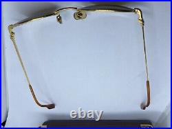 Genuine Vintage Cartier Oval Sunglasses Plaquet Or, Read Please