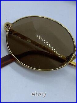 Genuine Vintage Cartier Oval Sunglasses Plaquet Or, Read Please