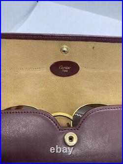 Genuine Vintage Cartier Oval Sunglasses Plaquet Or, Read Please