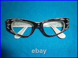 Genuine Vintage Retro 1960s Style Cat Eye Eyeglasses Frames Made in France
