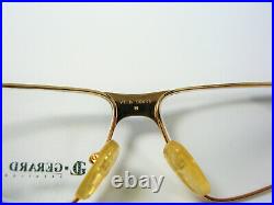 Gerard Levet, eyeglasses, frames, Gold filled, asymmetric, crystals, NOS, pzazz