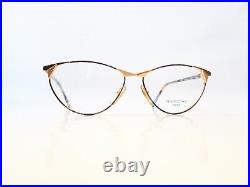 Givenchy Eyeglasses gold cateye women metal France vintage 90s mod. 34 NOS