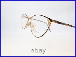 Givenchy Eyeglasses gold cateye women metal France vintage 90s mod. 34 NOS