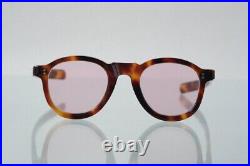 Glasses Wellington Frame france 50`s Rose color flat lens Vintage Dead stock