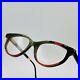 Gold And Wood eyeglasses Ladies Oval Colourful Cateye Real Vintage Mod. 714 NOS