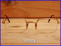 Gold Plated Vintage CARTIER Paris France Luxury Eyeglasses Frame 5123 140