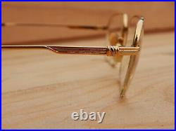 Gold Plated Vintage CARTIER Paris France Luxury Eyeglasses Frame 5123 140