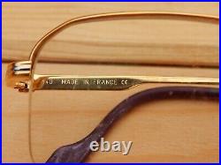 Gold Plated Vintage CARTIER Paris France Luxury Eyeglasses Frame 5123 140