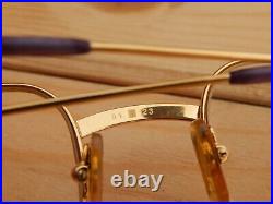 Gold Plated Vintage CARTIER Paris France Luxury Eyeglasses Frame 5123 140