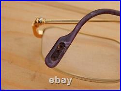 Gold Plated Vintage CARTIER Paris France Luxury Eyeglasses Frame 5123 140