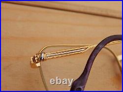 Gold Plated Vintage CARTIER Paris France Luxury Eyeglasses Frame 5123 140