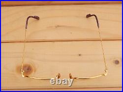 Gold Plated Vintage CARTIER Paris France Luxury Eyeglasses Frame 5123 140