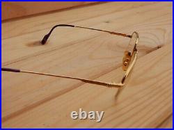 Gold Plated Vintage CARTIER Paris France Luxury Eyeglasses Frame 5123 140