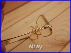 Gold Plated Vintage CARTIER Paris France Luxury Eyeglasses Frame 5123 140