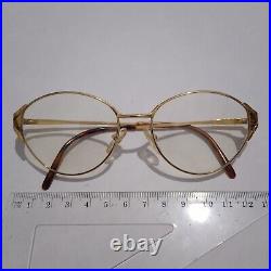 Henry Julien Lerica Vintage Women eyeglasses Double Gold Made in France