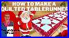 How To Make A Quilted Tablerunner Quilting Ohiostar Howtoquilt Christmas Starblock Howtoquilt