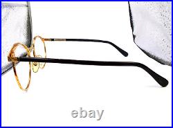 Jacques Fath JF 01 Gold/Black 52-19-145 Vintage Eyeglasses Frames Made in France