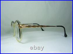 Jacques Fath luxury eyeglasses Gold plated oval square women frames NOS vintage