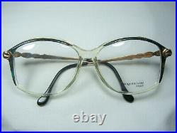 Jacques Fath luxury eyeglasses Gold plated oval square women frames NOS vintage