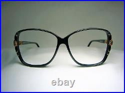 Jacques Fath luxury eyeglasses oval square scallop women's frames NOS vintage