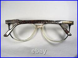 Jacques Fath luxury eyeglasses scallop Cat Eye Gold plated frames NOS vintage