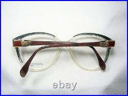 Jacques Fath, luxury eyeglasses, scallop, oval, frames, NOS, hyper vintage