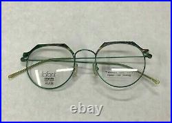 Jean Lafont 355 48-19-135 Green Tortoise Designer Eyeglass Vintage French Frames
